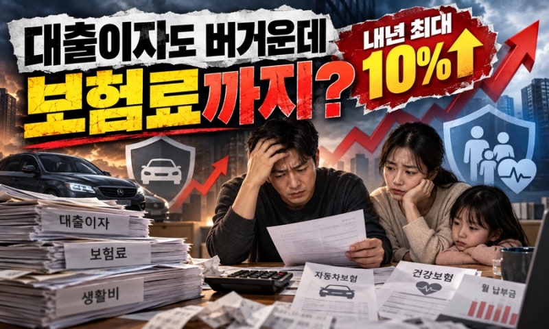 “대출이자도 버거운데 보험료까지?” 내년 보장성보험 최대 10% 인상 가능성