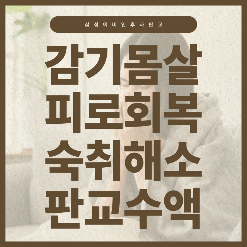 판교역 수액 가이드ㅣ감기몸살 피로회복 숙취해소 실손앱 실비청구