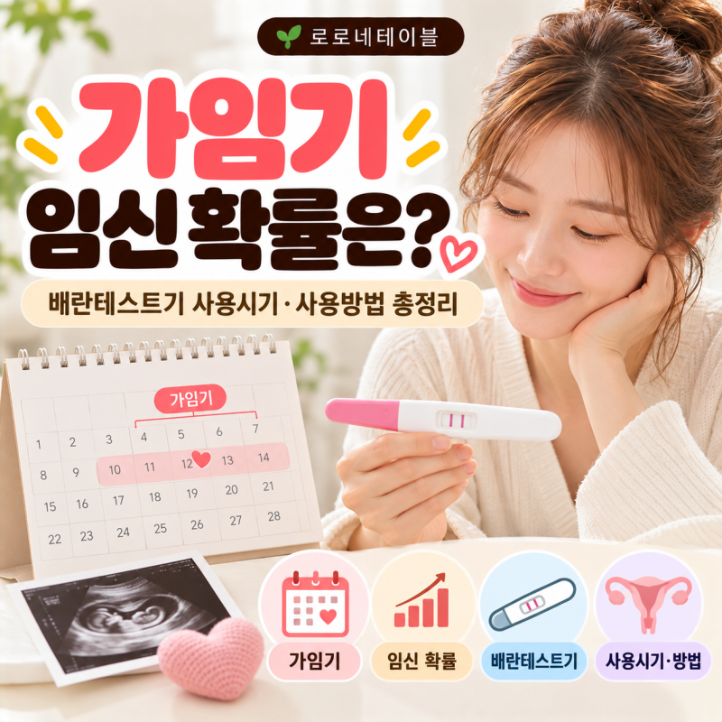 가임기 임신 확률은? 배란테스트기 사용시기·사용방법 총정리