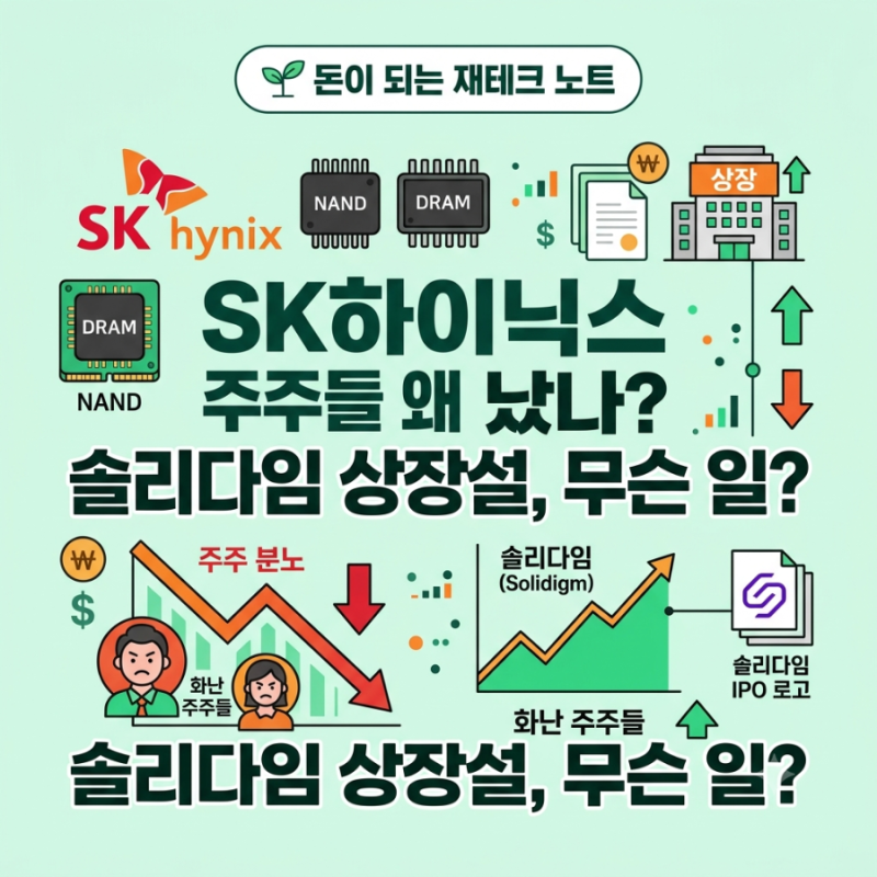 SK하이닉스 주주들 왜 우려하나? 솔리다임 상장설과 중복상장 논란 쉽게 정리