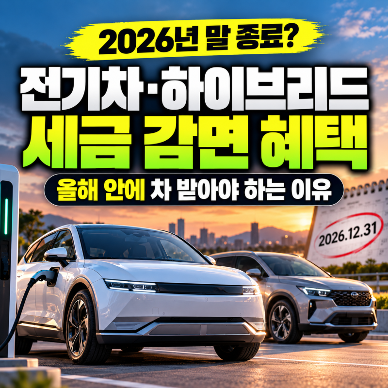전기차 세금 감면 혜택, 올해 안에 차 받아야 하는 이유(+하이브리드 세금 감면 혜택)