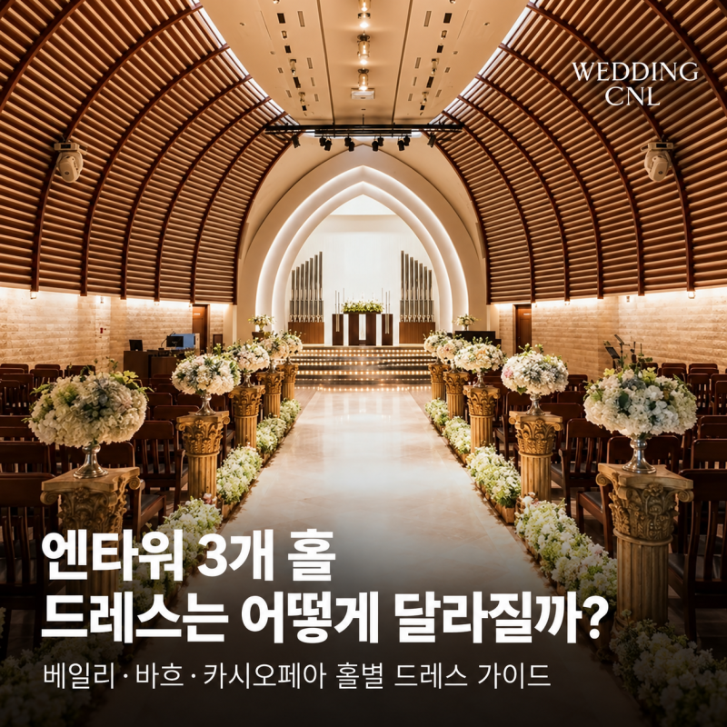 전주 웨딩홀 투어｜엔타워 3개 홀, 내 드레스가 가장 예쁜 곳은?