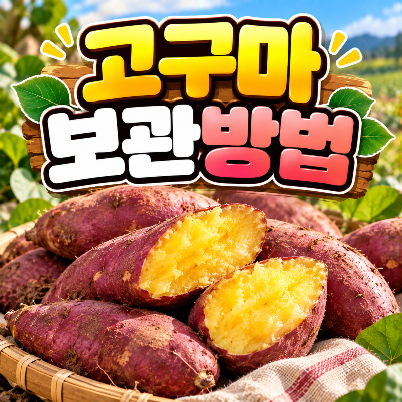 고구마 보관방법｜싹 나지 않게 오래 보관하는 법