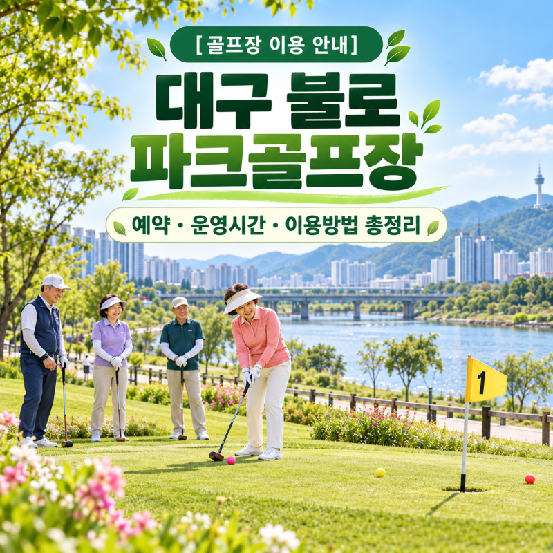 [골프장] 대구 불로파크골프장 이용 안내｜예약·운영시간·이용방법 총정리