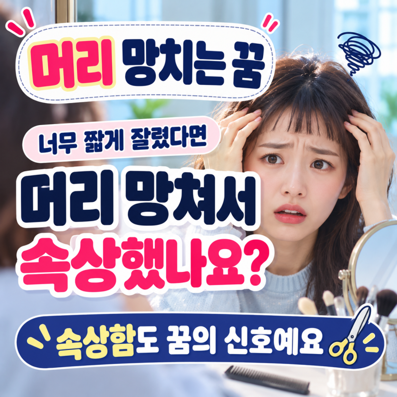 머리 망치는 꿈 해몽, 머리카락 잘렸다면 흉몽일까