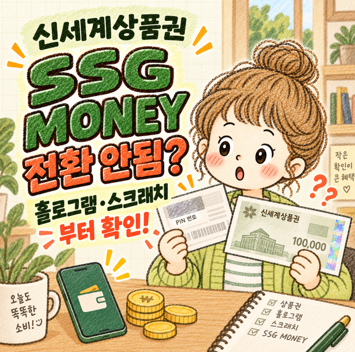 “상품권 번호 넣었는데 왜 안 되지?” 신세계상품권 SSG머니 전환 전 이것부터 보세요