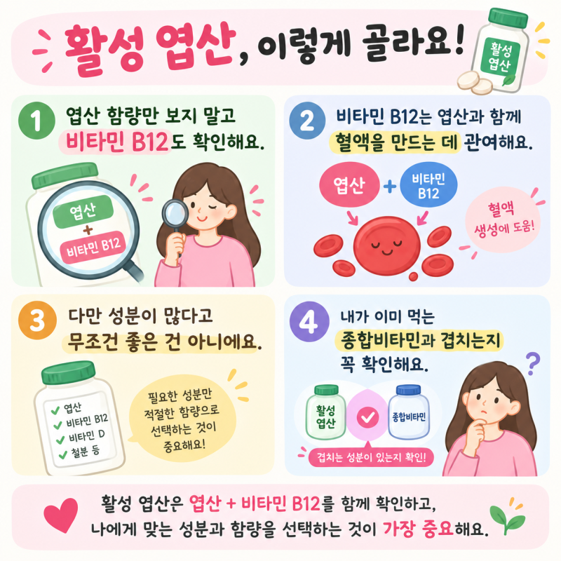 임산부 엽산 효능 복용 시기 임신준비 활성 엽산 선택 방법