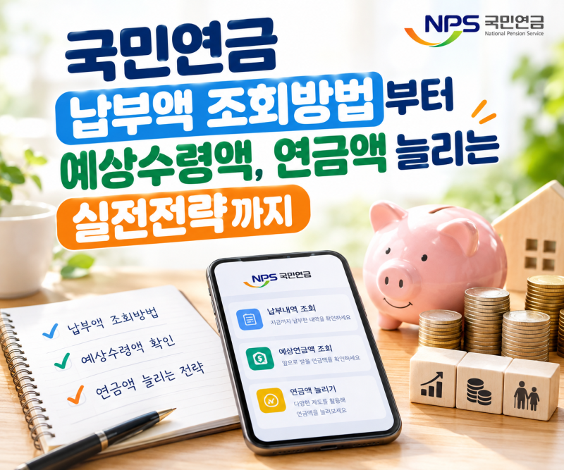 국민연금 납부액 조회방법부터 예상수령액, 연금액 늘리는 실전전략까지