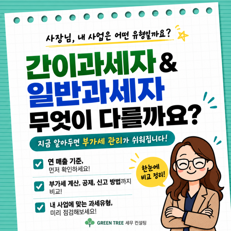 간이과세자 vs 일반과세자, 뭐가 다를까요? 사업자라면 꼭 알아야 할 차이