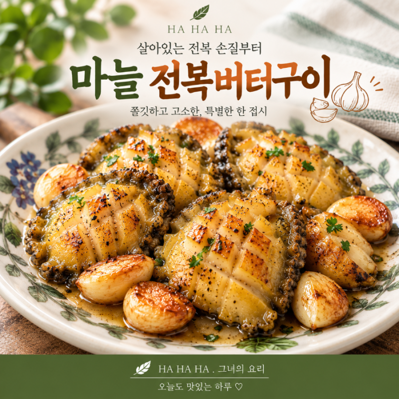 마늘 전복버터구이 만드는 법｜살아있는 전복 손질부터 맛있게 굽는 법까지