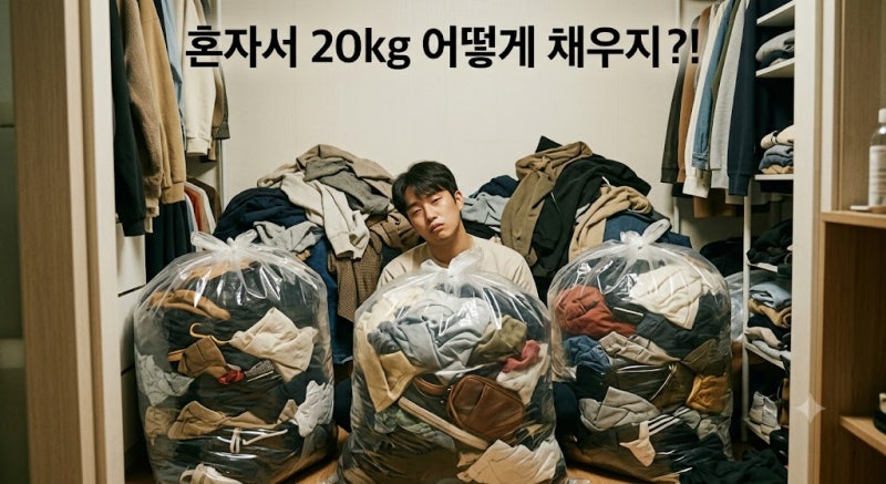 헌옷 방문 수거 20kg 채우는 법! 자취생이 치킨값 벌어간 현실 꿀팁