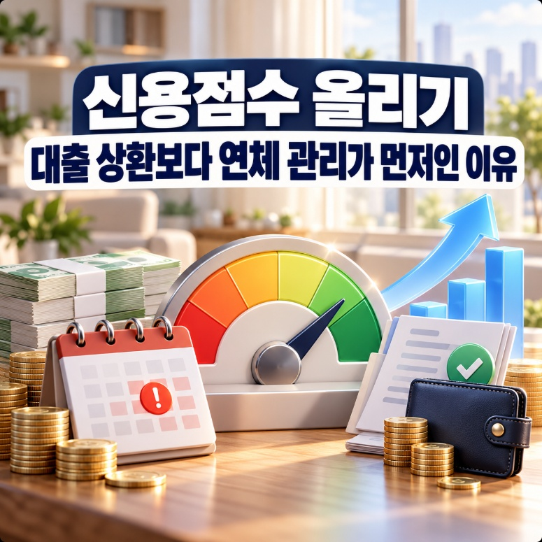 신용점수 올리기 대출 상환보다 연체 관리가 먼저인 이유