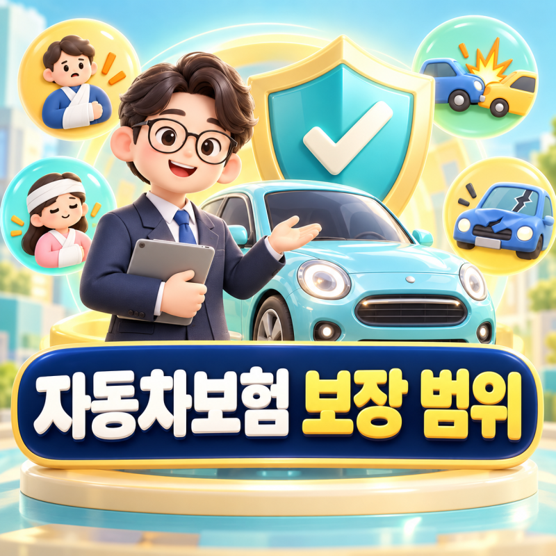 자동차보험 보장 범위, 대인·대물·자차는 어떻게 다를까요?