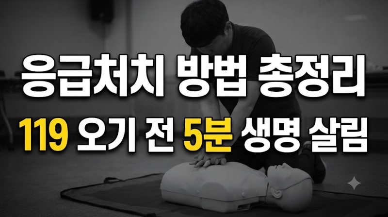 하임리히법·심폐소생술·화상 응급처치 방법 총정리, 119 오기 전 5분이 생명을 살립니다