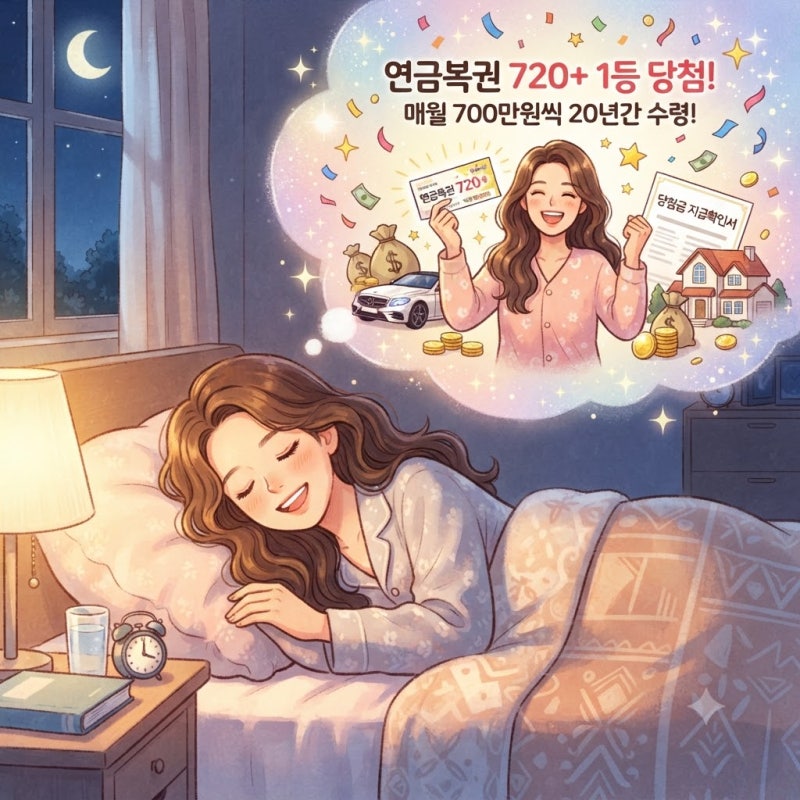 당첨꿈꾸고 실제 당첨! 연금복권 1등 당첨 후기 및 실수령액 총정리