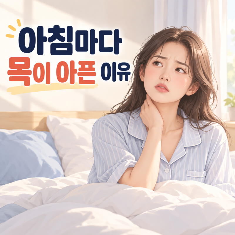 아침마다 목이 아픈 이유 6가지, 감기 아닐 때 확인할 것