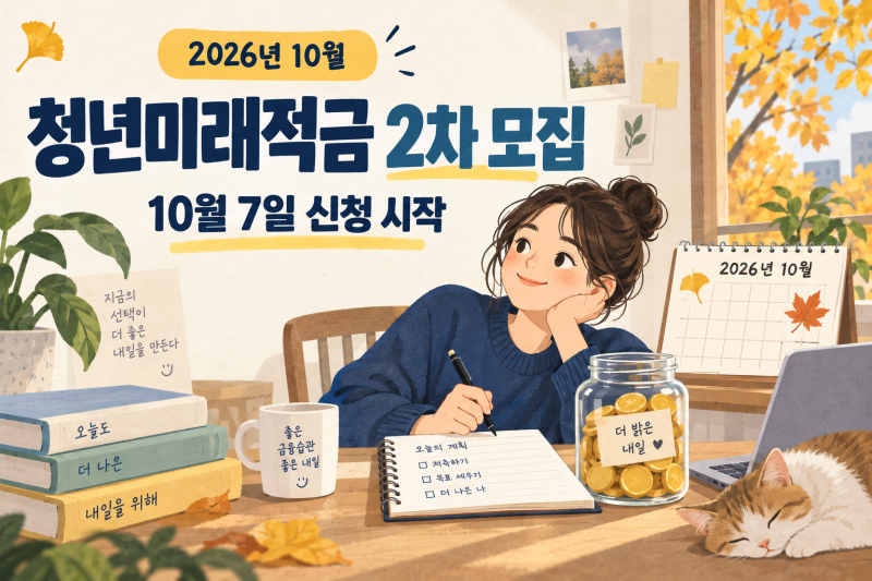 [재테크] 청년미래적금 2차 신청 확정｜12월 예정→10월 7일, 달라진 조건·만기금액