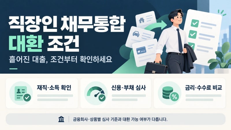 4대보험 가입 직장인이 대출 갈아탈 때 꼭 보는 대환 조건 5가지