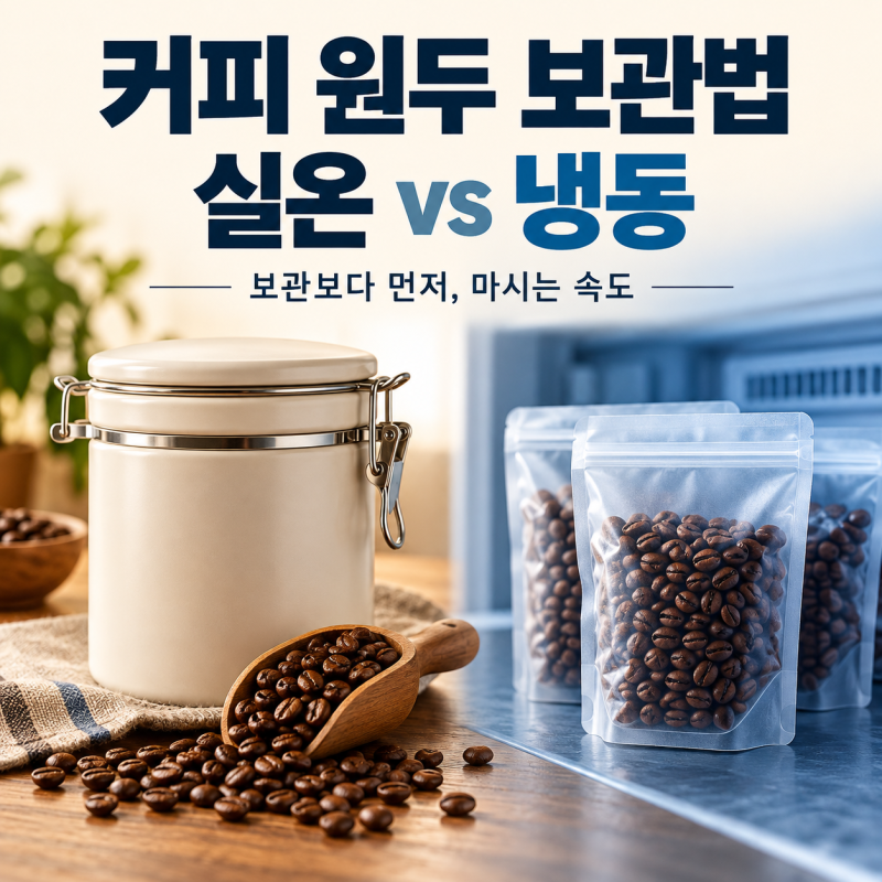 커피 원두 보관법, 실온과 냉동을 나누는 기준