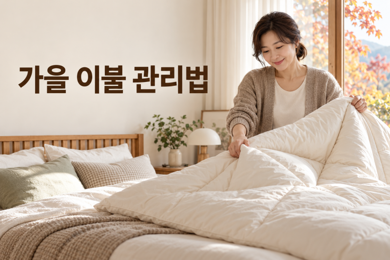 가을 이불 꺼내기 전 꼭 확인하세요｜보관 냄새·먼지·진드기 관리법