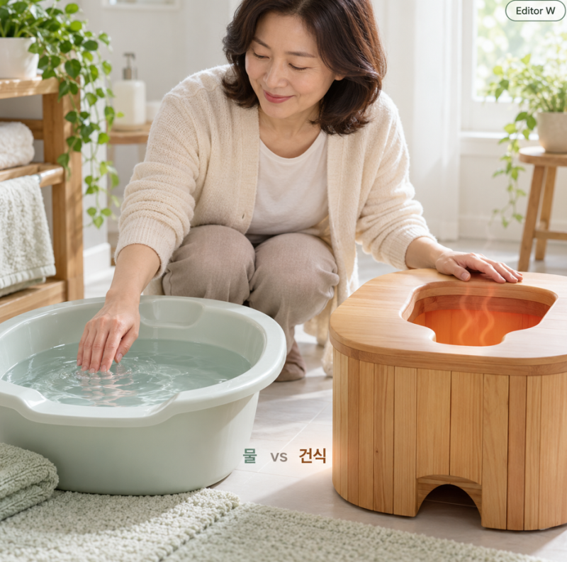 가정용 좌욕기 사용법 건식 좌훈은 뭐가 다를까