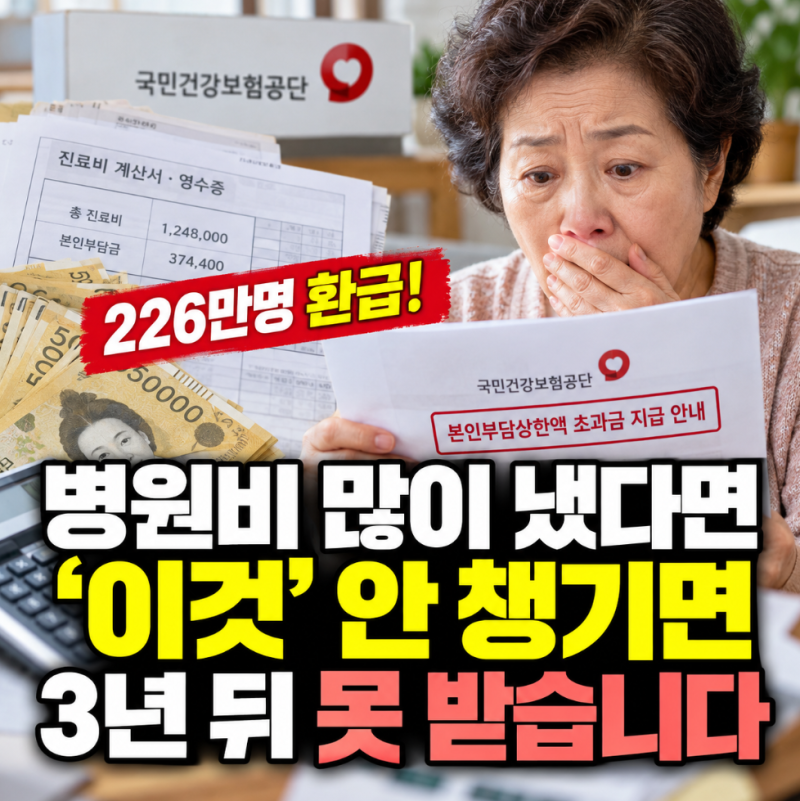 본인부담상한제 '3조원 돌려준다' 2025년 병원비 '이 금액' 넘었다면 환급 대상