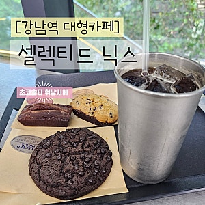 강남역 대형카페 | 셀렉티드 닉스 | 초코솔티 휘낭시에 인생맛집