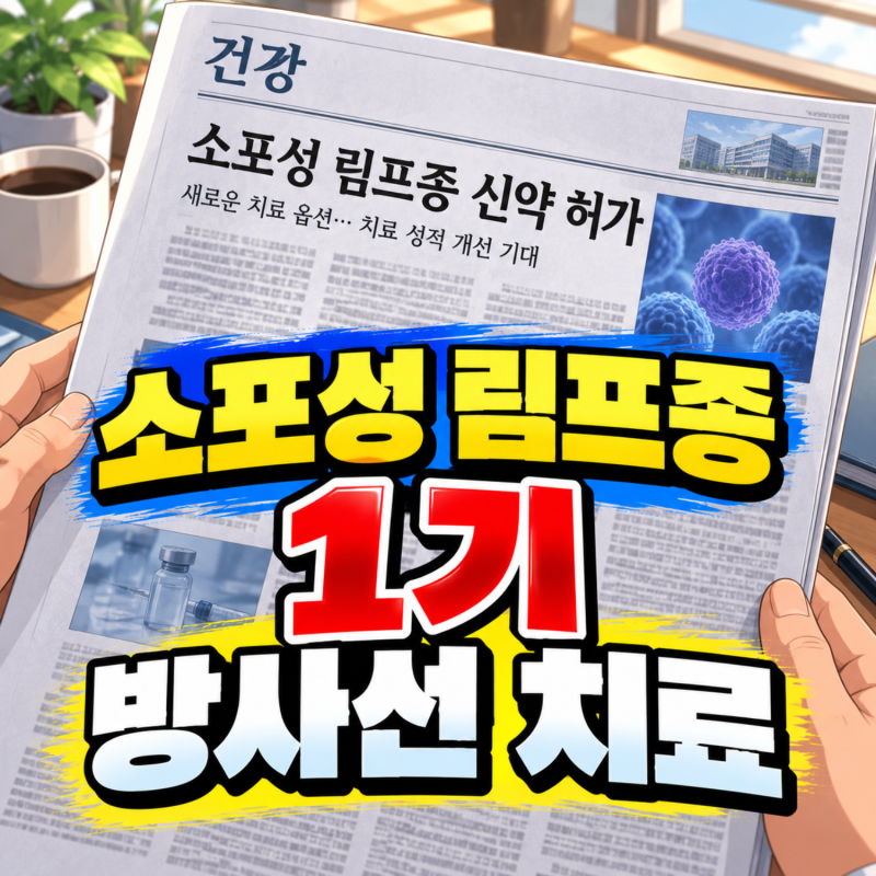 소포성 림프종 1기 방사선 치료 부작용과 재발, 엡킨리까지 걸리는 기간