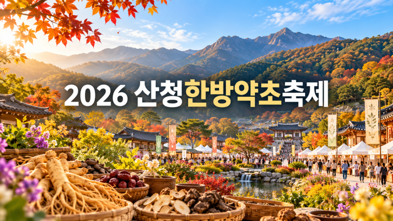 2026 산청한방약초축제 오늘 개막｜동의보감촌 체험·주차·준비물 가이드