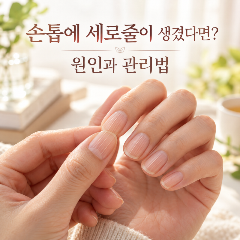 손톱에 세로줄이 생겼다면? 원인과 관리법