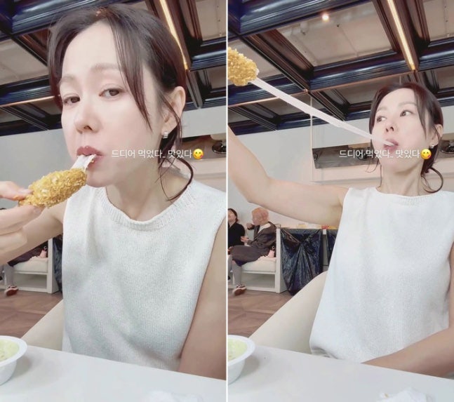 치즈스틱 한입이 日까지 번졌다…손예진 먹방, 日서 식사 예절 논쟁 왜 커졌나