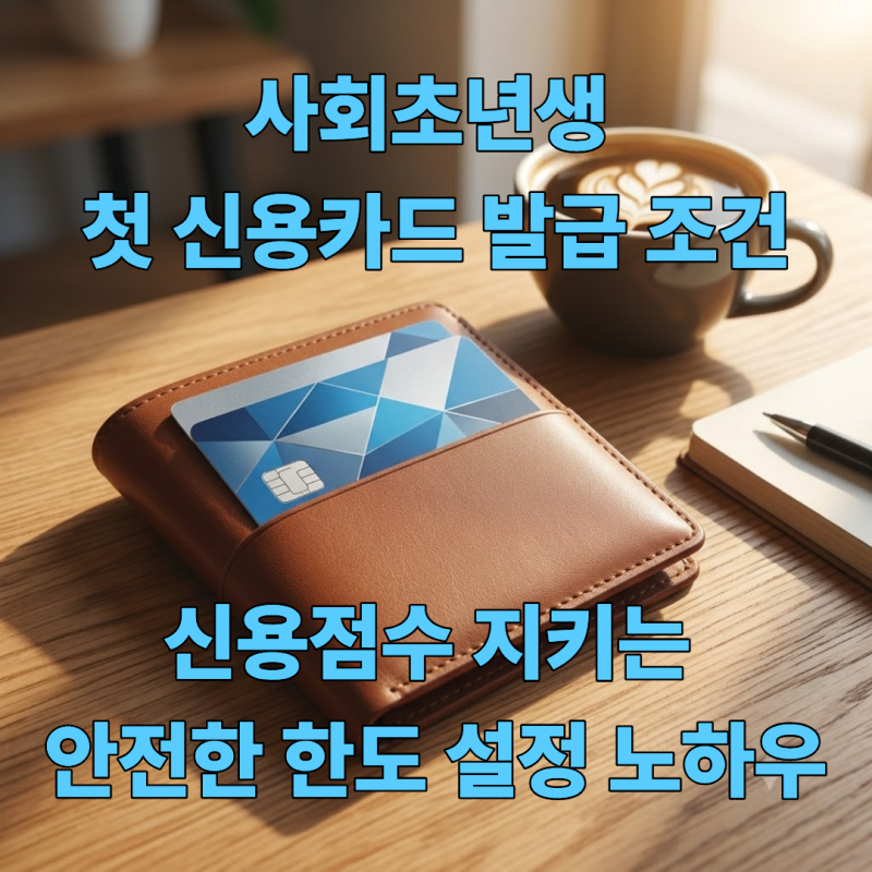 사회초년생 첫 신용카드 발급 조건과 신용점수 지키는 안전한 한도 설정 노하우