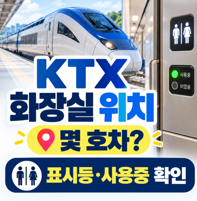 KTX 화장실 위치 몇 호차? 표시등으로 사용중 확인하는 법까지