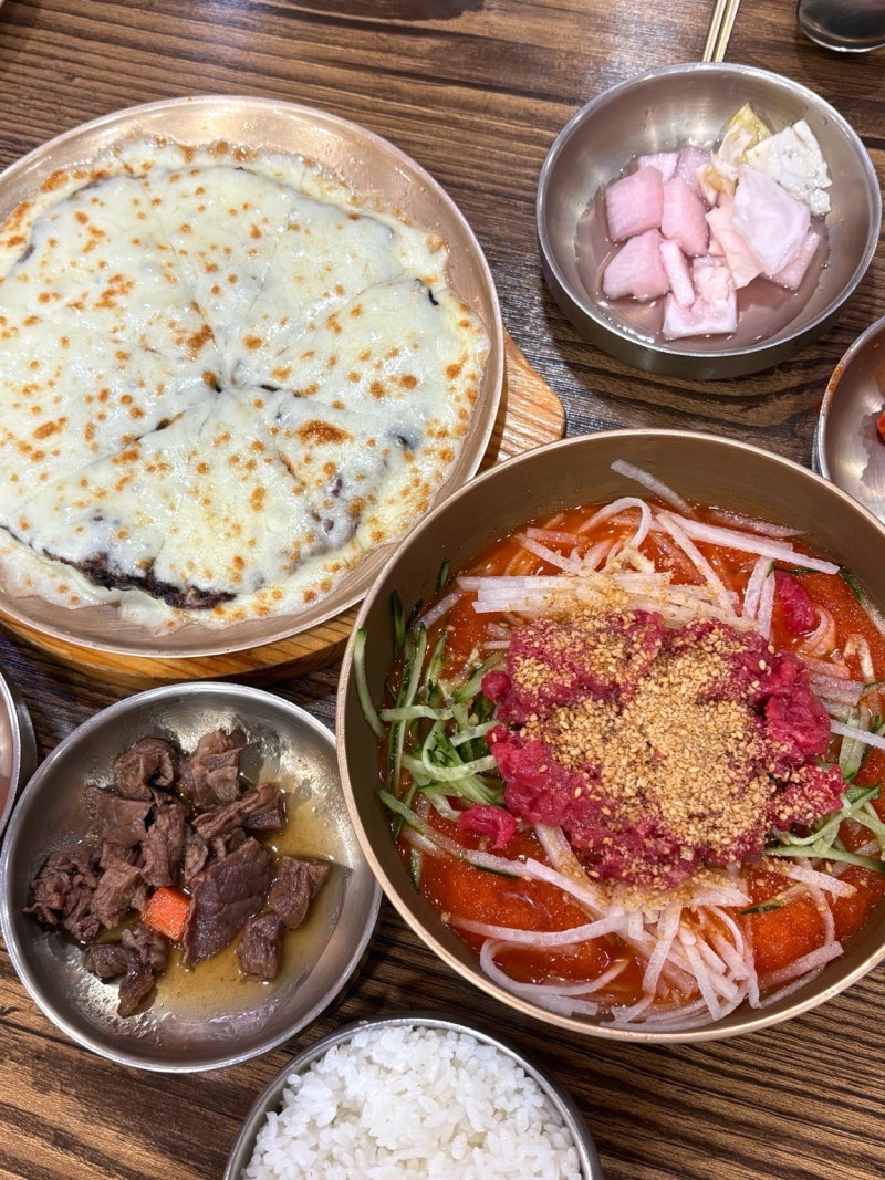 경주 한우육회물회 맛집 함양집 보불로점 주말 웨이팅 주차 방문후기