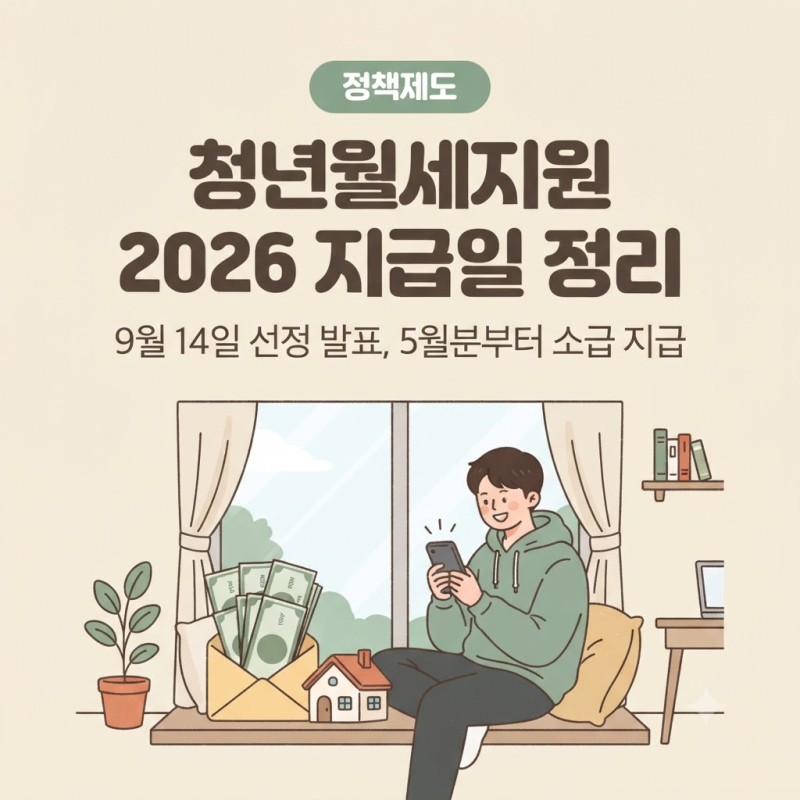 청년월세지원 2026 선정 이후 지급일은 언제? 소급 지급 구조와 지자체 추가 모집 여부 정리