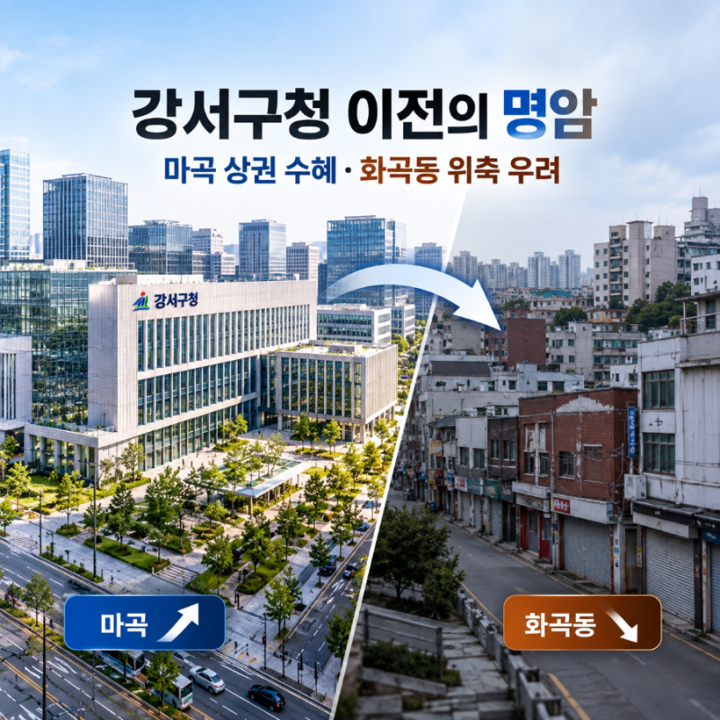 강서구청이 마곡으로 옮긴다…상가 문의 몰리는데 화곡동은 왜 걱정할까