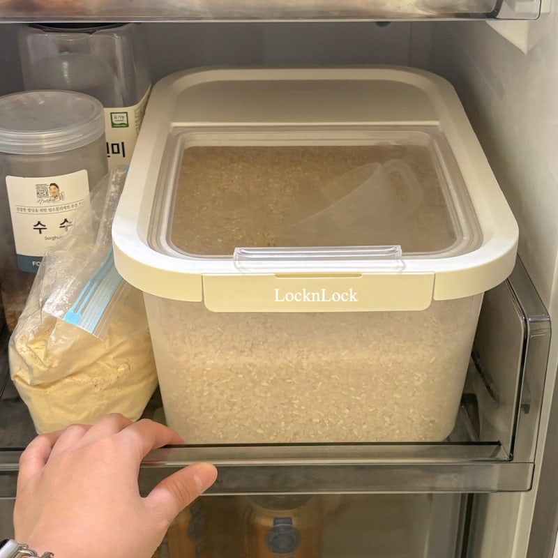 쌀 보관법 냉장고에 딱 맞는 쌀통 추천 • 락앤락 5kg 쌀통