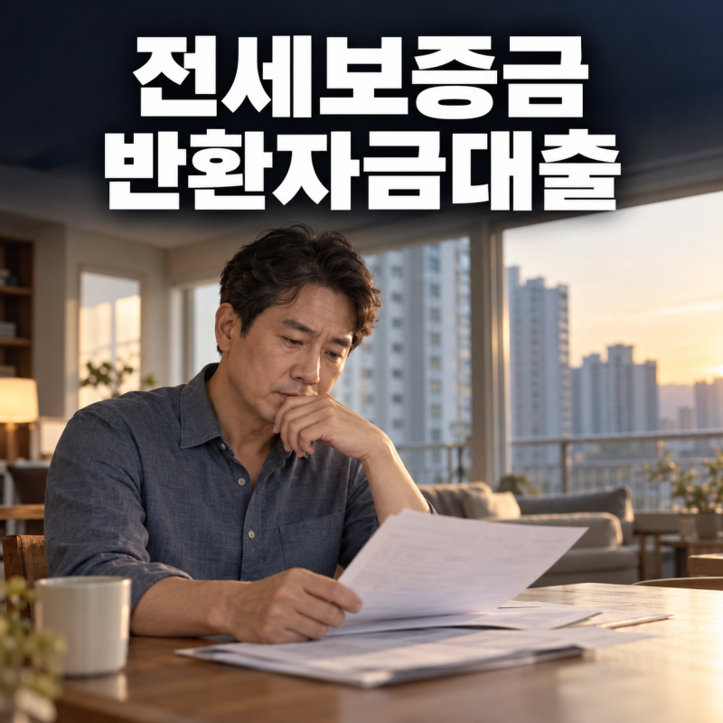 전세 만기 두 달 전, 집주인이 챙겨야 할 반환자금대출 조건