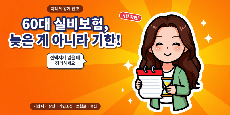 60대실비보험 알아본 후기, 65세실비보험 실비보험가입조건