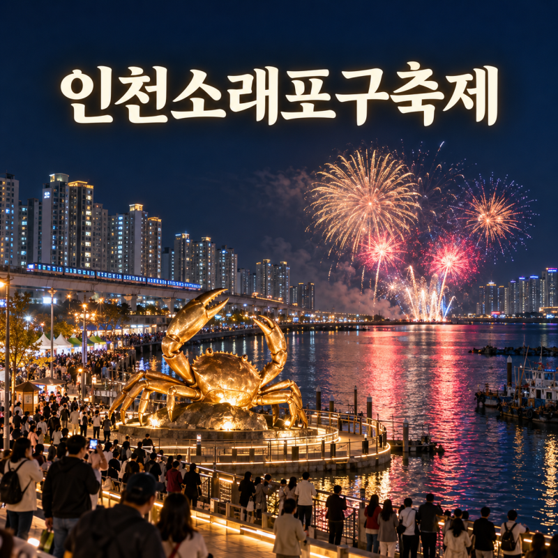 인천소래포구축제 2026 일정, 불꽃쇼부터 대중교통까지