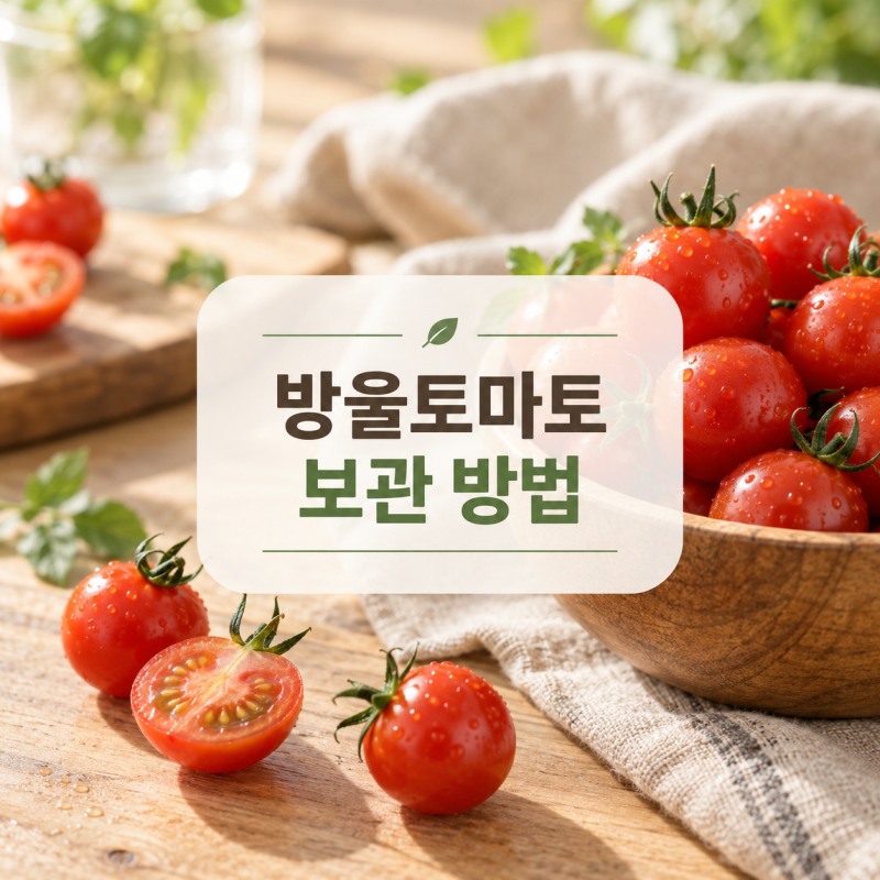 방울토마토 보관방법｜꼭지는 떼야 할까? 실온·냉장 보관 정리