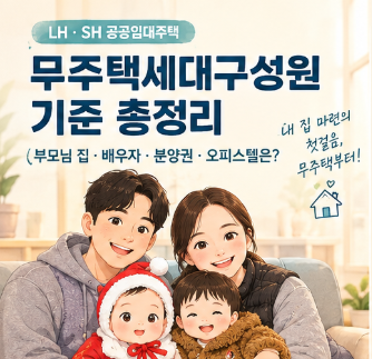 [LH·SH] 무주택세대구성원 기준 총정리｜부모님 집·배우자·분양권·오피스텔은?