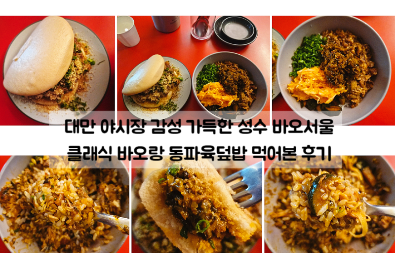 성수 맛집 바오서울 성수본점 클래식 바오 동파육덮밥 성수핫플