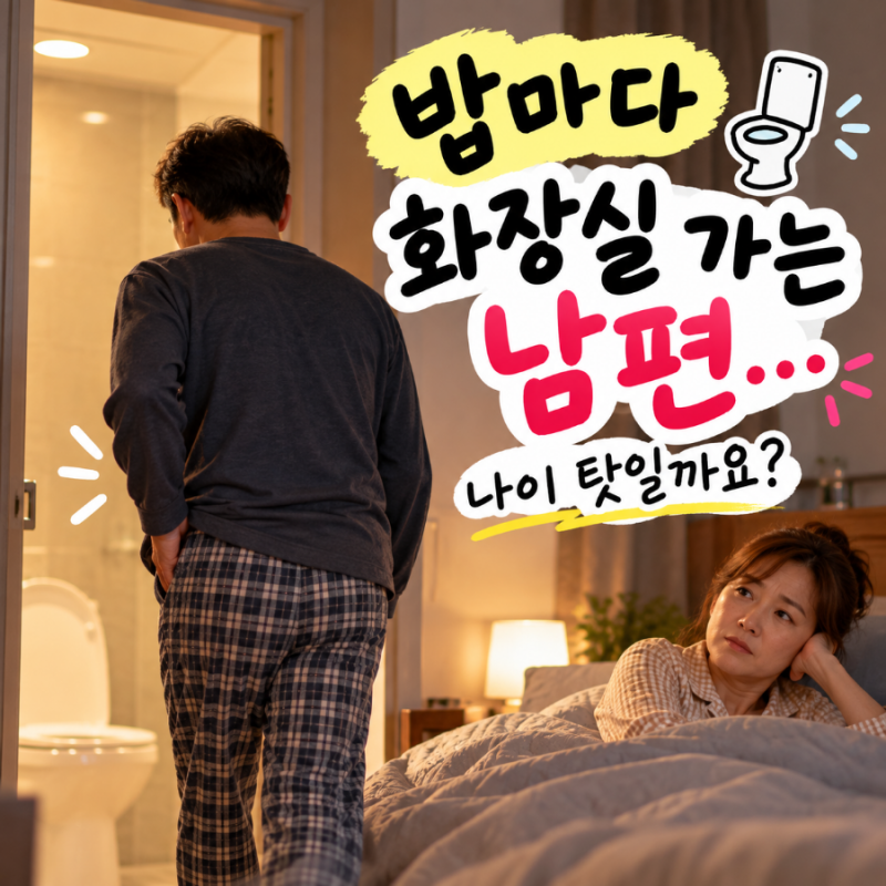 전립선비대증 증상, 밤마다 화장실 가는 남편… 나이 탓일까요?