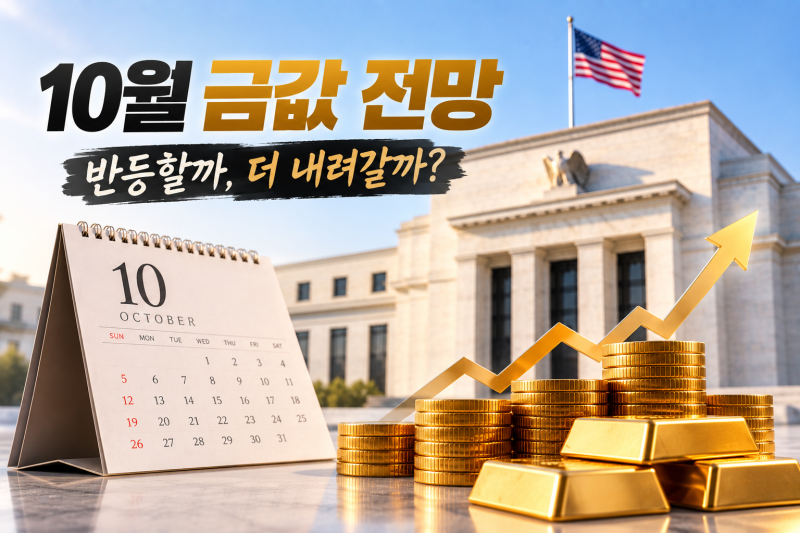 10월 금값 전망·오늘 금시세｜서초 강남 교대 금거래소, 금값 하락 후 반등 가능성은?