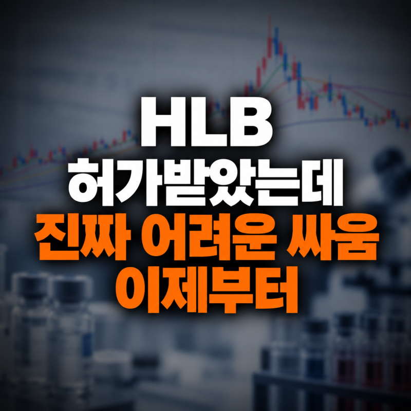 HLB 주가 허가받았는데 "왜 만족스럽게 안 가지?" 사실 진짜 어려운 싸움이 '남아있다'