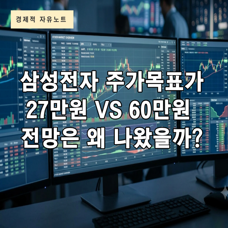 삼성전자 주가전망 목표가 27만원이 마지노선일까? 60만원 전망은 왜 나왔을까?