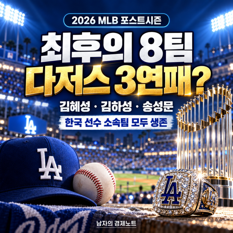다저스 3연패 가능할까? MLB 최후의 8팀과 김혜성·김하성·송성문의 우승반지 도전