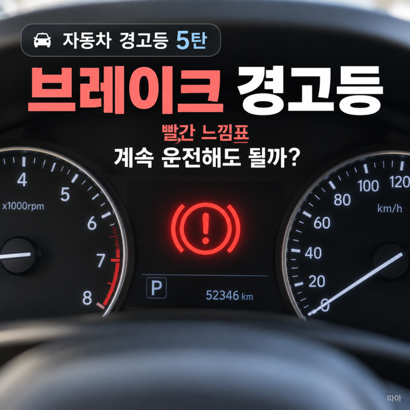 브레이크 경고등 빨간불｜주차브레이크를 풀었는데 왜 안 꺼질까? 계속 운전하기 전 확인할 ....