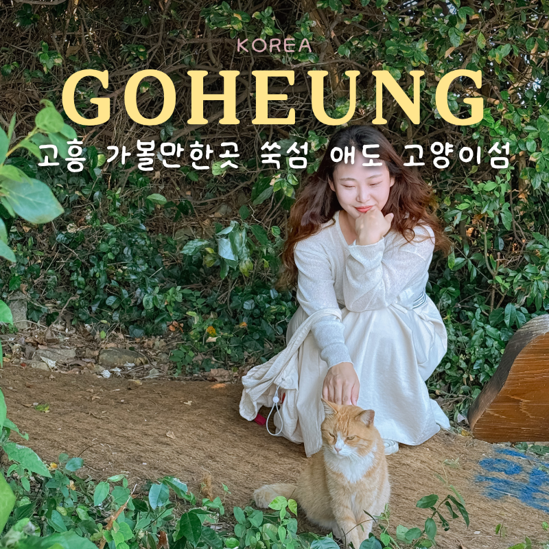 고흥 가볼만한곳 쑥섬 애도 고양이섬 나로도항 배편